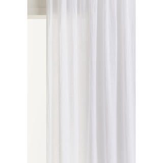 White linen curtains 