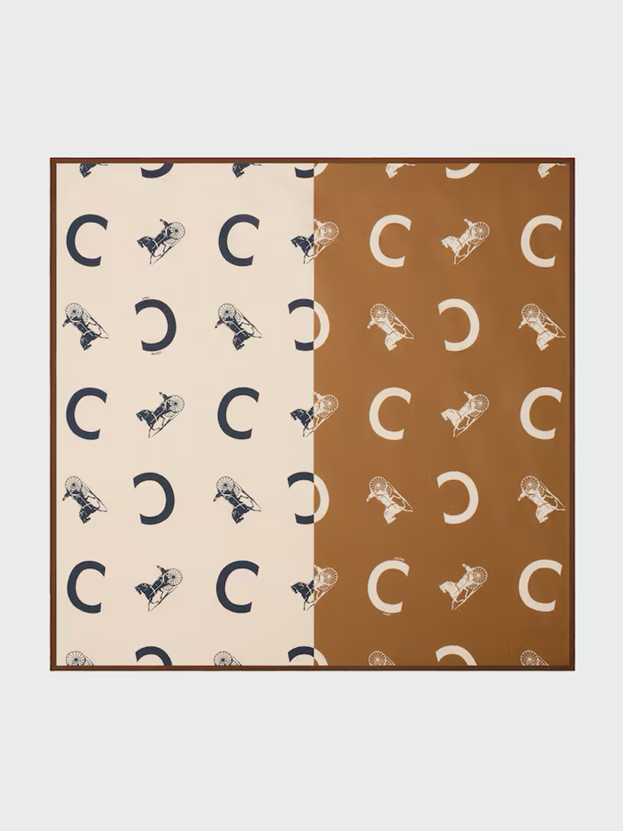 Square in Silk Twill