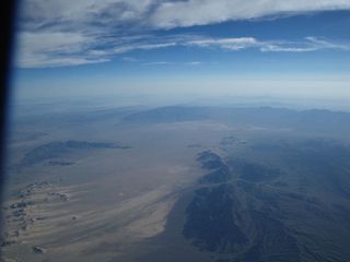 DREAMS images of Earth, like this one captured by a camera onboard DREAMS-8, an earlier Mojave Desert flight, look as though they were taken by an orbiting satellite.