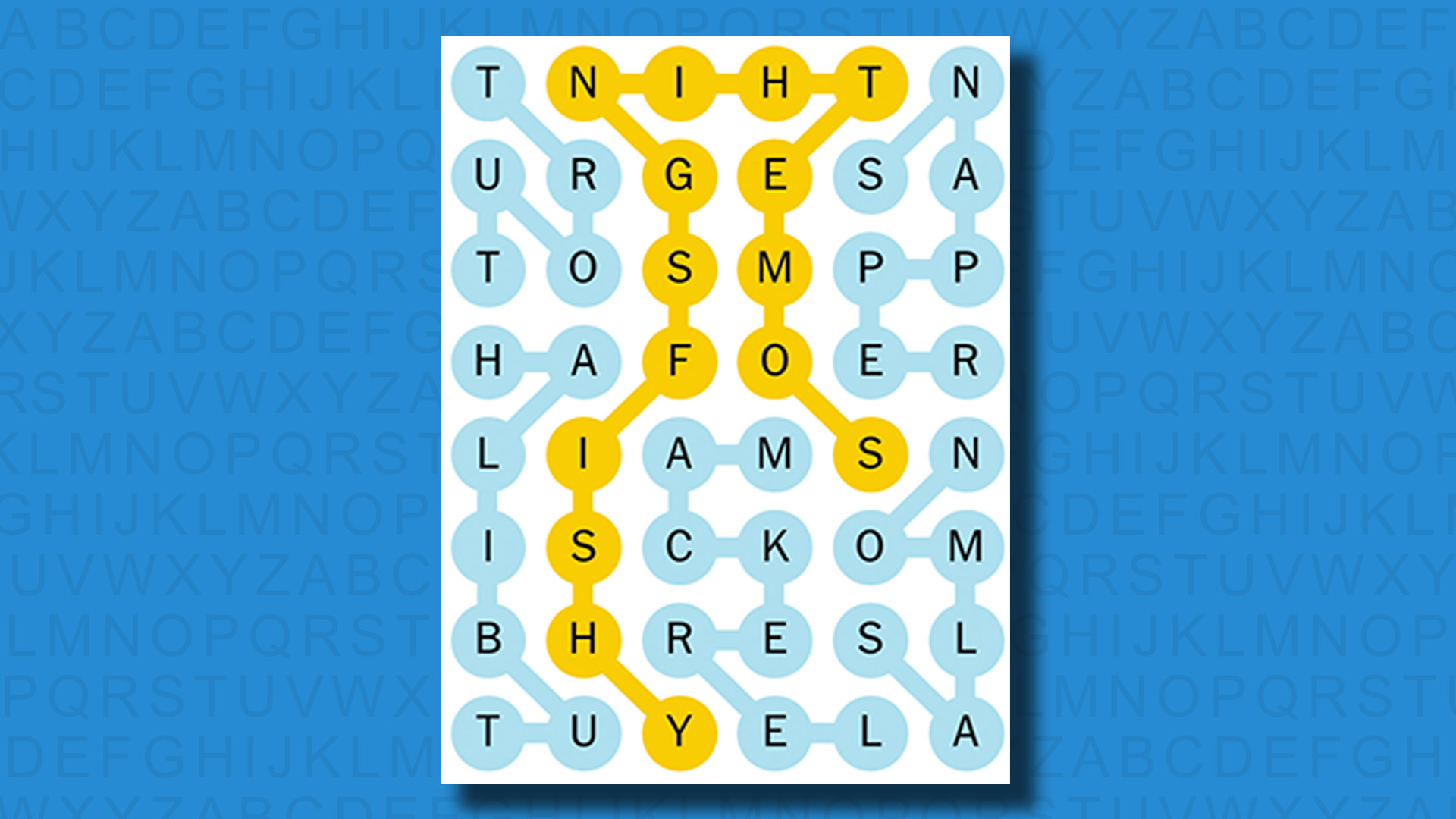 NYT Strands answers for game 442 on a blue background