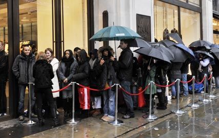 Shoppers queue for Jimmy Choo for H&amp;M