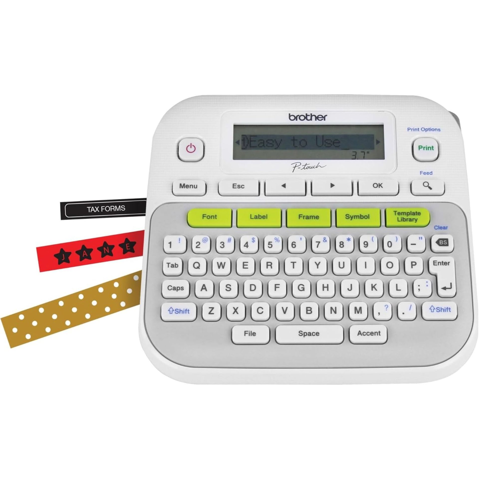 Brother P-touch, PTD210, Easy-to-Use Monochrome Label Maker