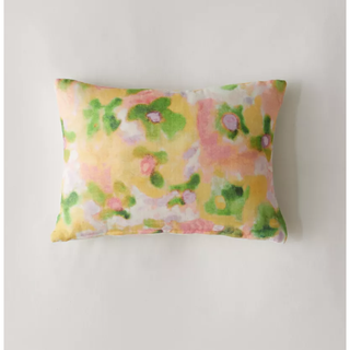 floral colorful throw pillow