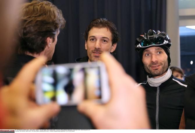Strike a pose: Fabian Cancellara is popular with the fans