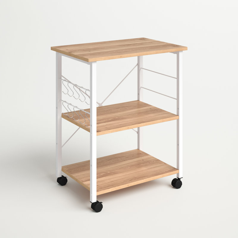Andover Mills&amp;trade; Algona Microwave Storage Kitchen Cart &amp;amp; Reviews | Wayfair