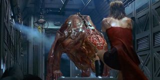 Alice takes on the licker in Resident Evil