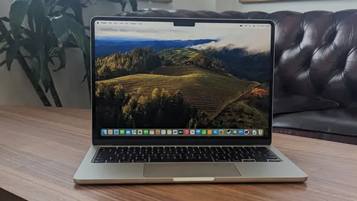A MacBook Air 13-inch on a coffee table