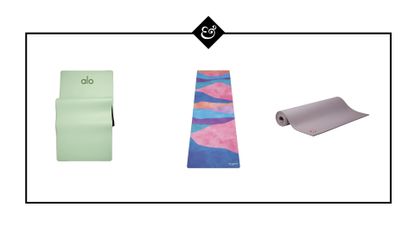 Best yoga mats: Image of three yoga mats on white H&G background