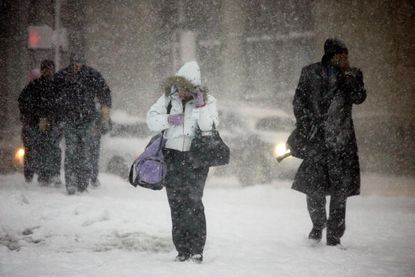 Commuters in New York and Boston can expect nasty weather Thursday morning.