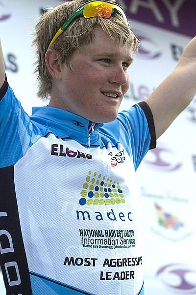 Aaron Donnelly (NSWIS) won the MADEC Most Aggressive rider's jersey on stage six.
