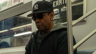 Denzel Washington in a subway in a press image of Spike Lee's Highest 2 Lowest.