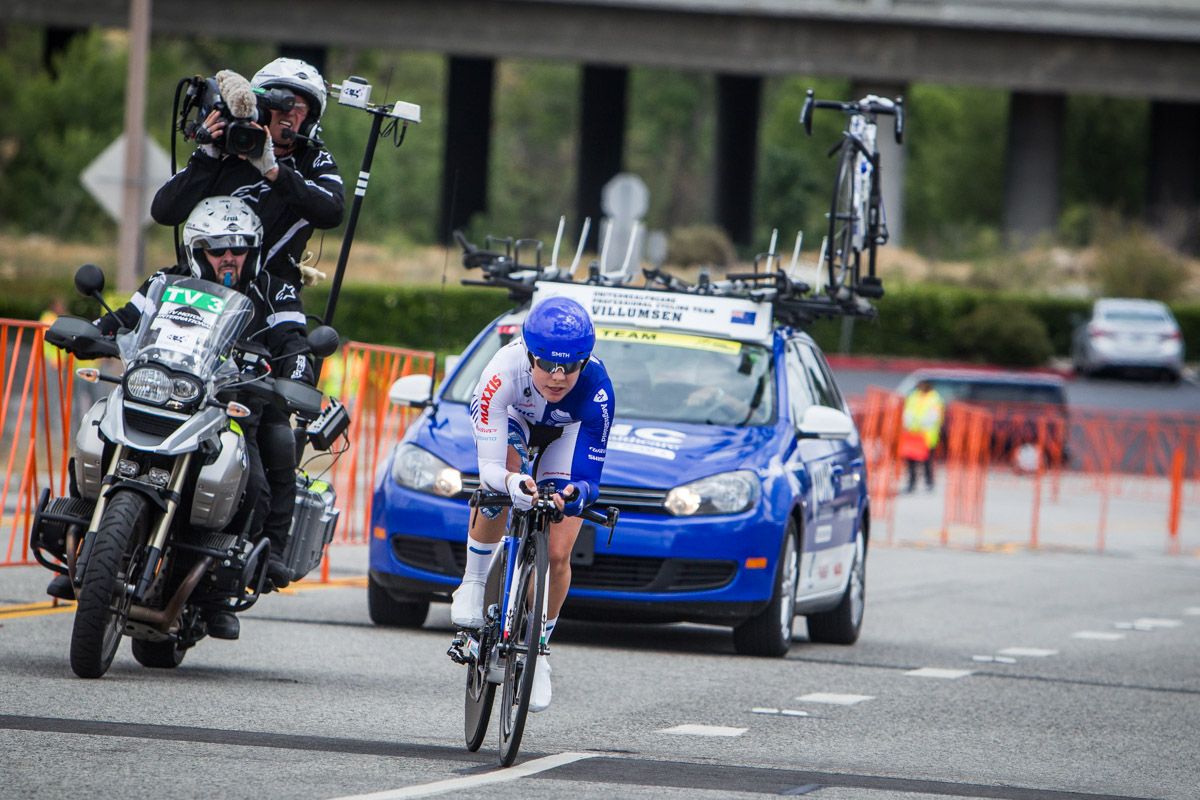 Linda Villumsen (UnitedHealthcare) put in a strong ride for seventh place