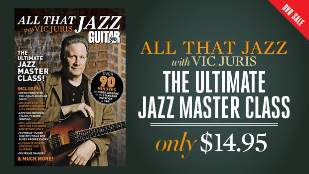 Take the Ultimate Jazz Guitar Master Class with the 'Vic Juris: All