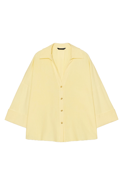 ZARA, Wide Sleeve Linen Shirt