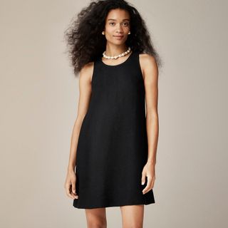 J.Crew, Maxine Button-Back Dress in Linen