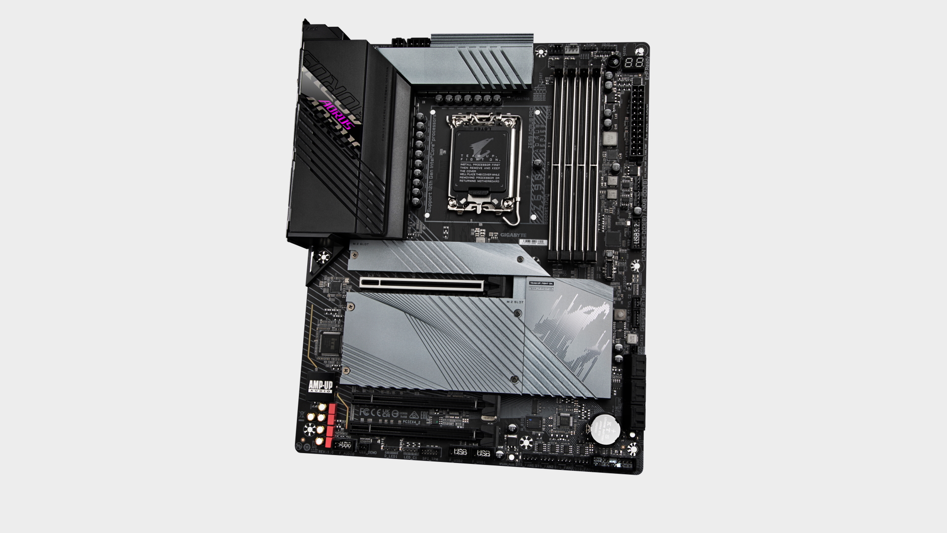 Image of the Gigabyte Z690 Aorus Pro motherboard.
