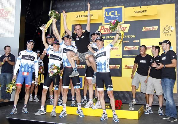 Garmin-Cervelo was overjoyed with the team time trial victory