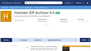 Website screenshot for Zip Archiver