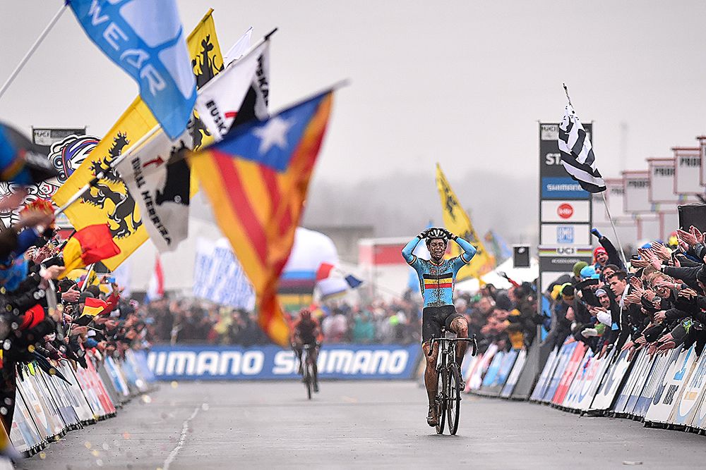 Wout Van Aert (Belgium) wins the 2016 UCI Cyclo-cross World Championships