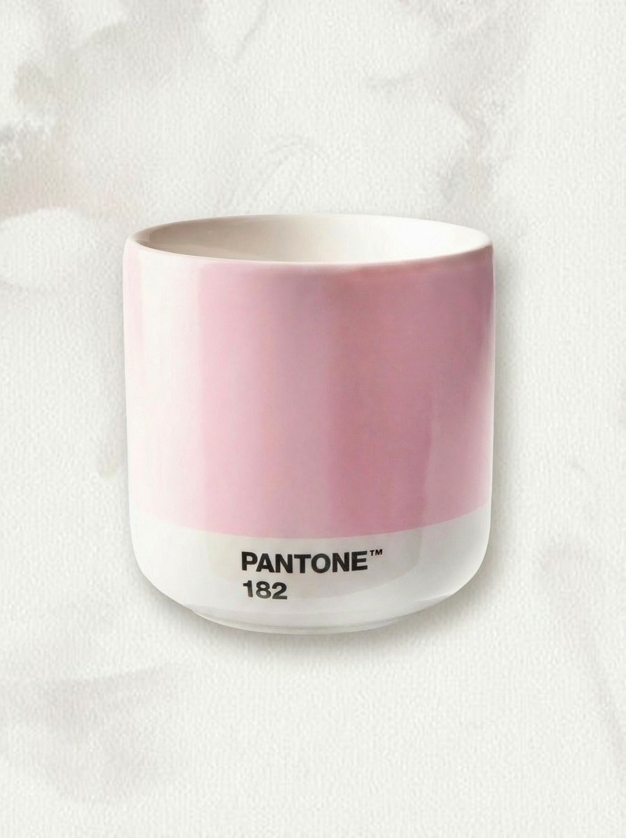 Pink Pantone branded coffee cup
