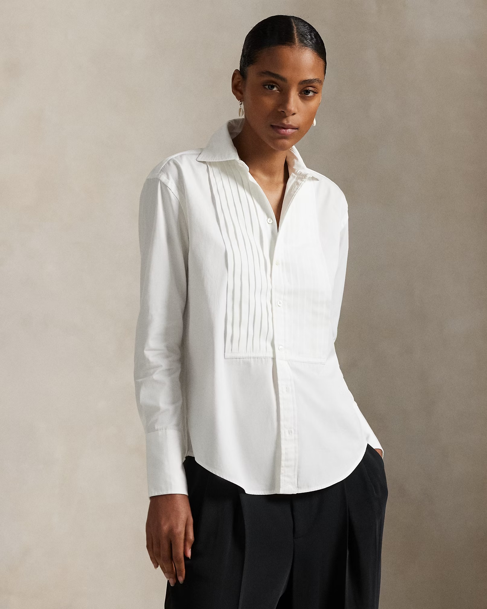 ralph lauren, Cotton Tuxedo Shirt