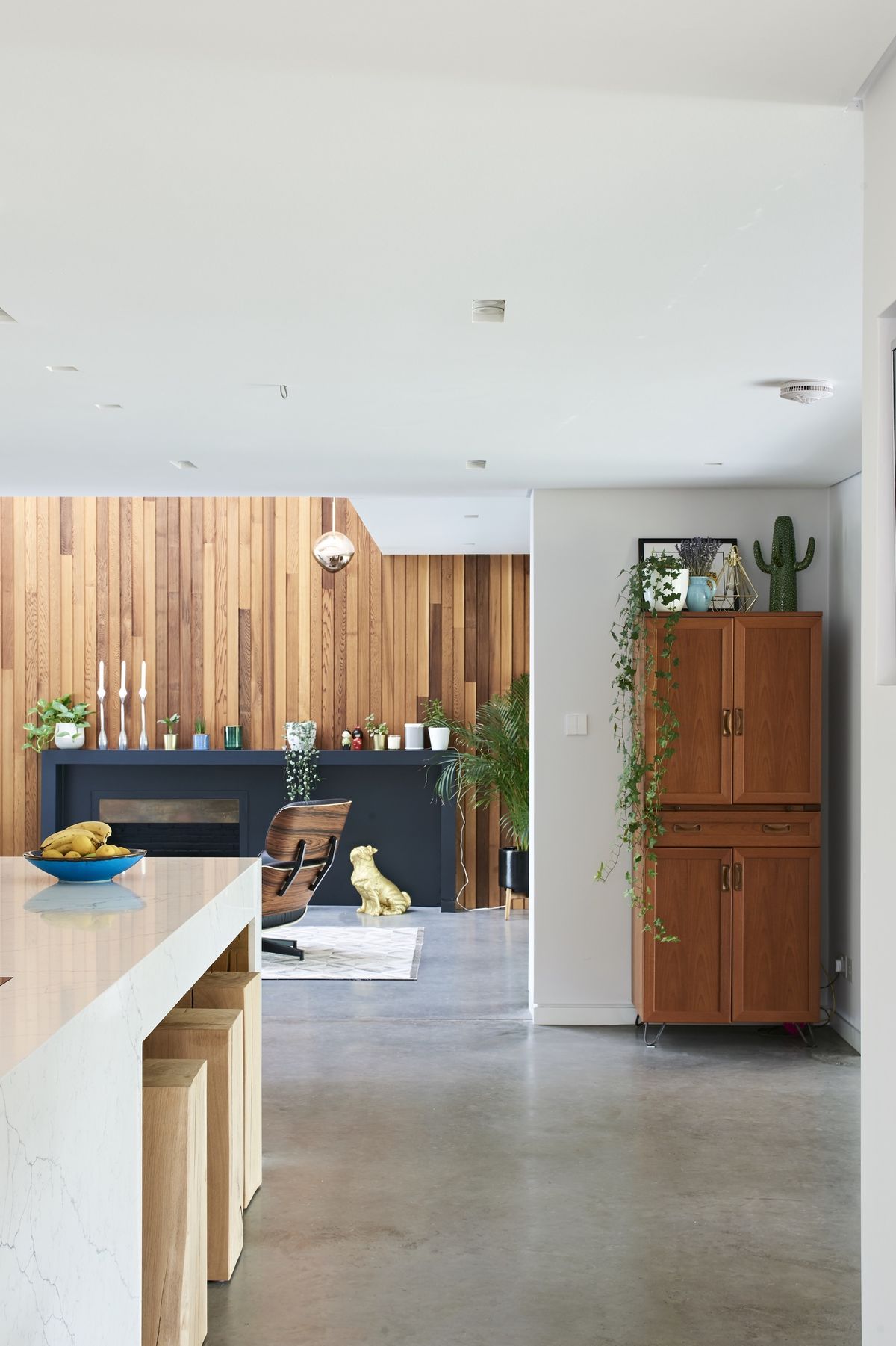 open plan space in remodelled house