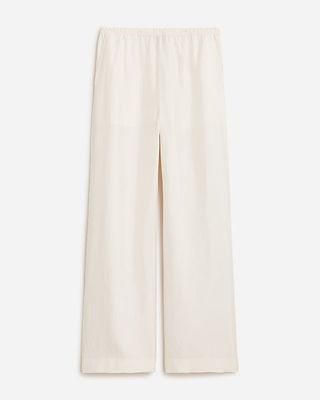 Pull-On Pant in Textured Satin