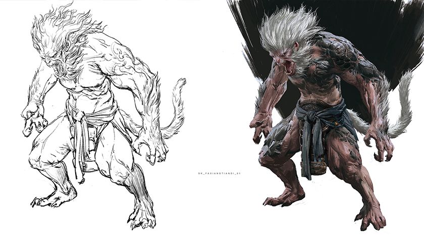 Black Myth Wukong character art