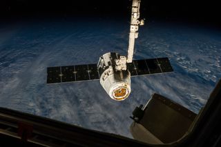 SpaceX's Dragon Capsule Attached to the International Space Station