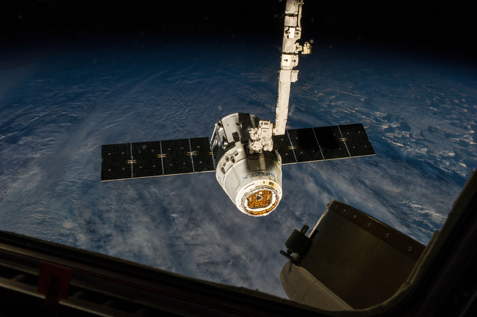 SpaceX&#039;s Dragon Capsule Attached to the International Space Station