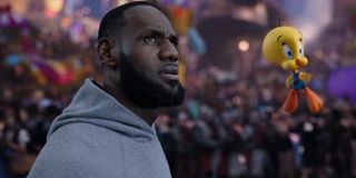 LeBron James and Tweety Bird in Space Jam: A New Legacy