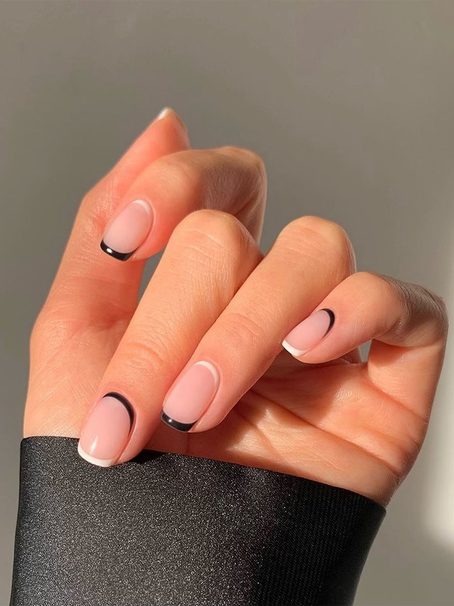 Inverted French Nail Design by Georgia Rae