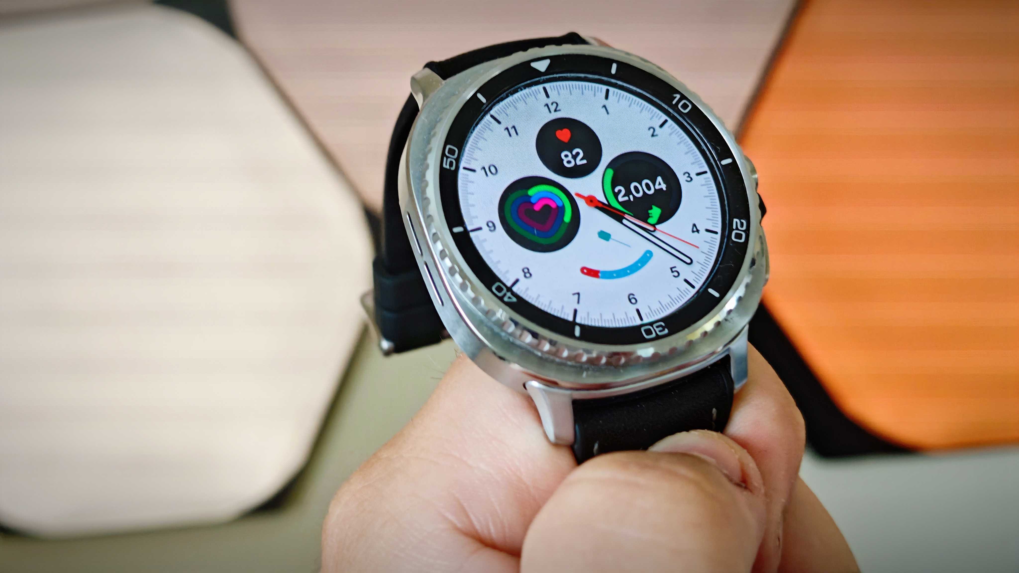 A Samsung Galaxy Watch 8 Classic