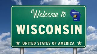 Welcome to Wisconsin road sign