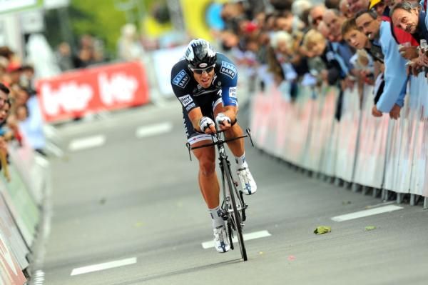 There was a big crowd at the finish