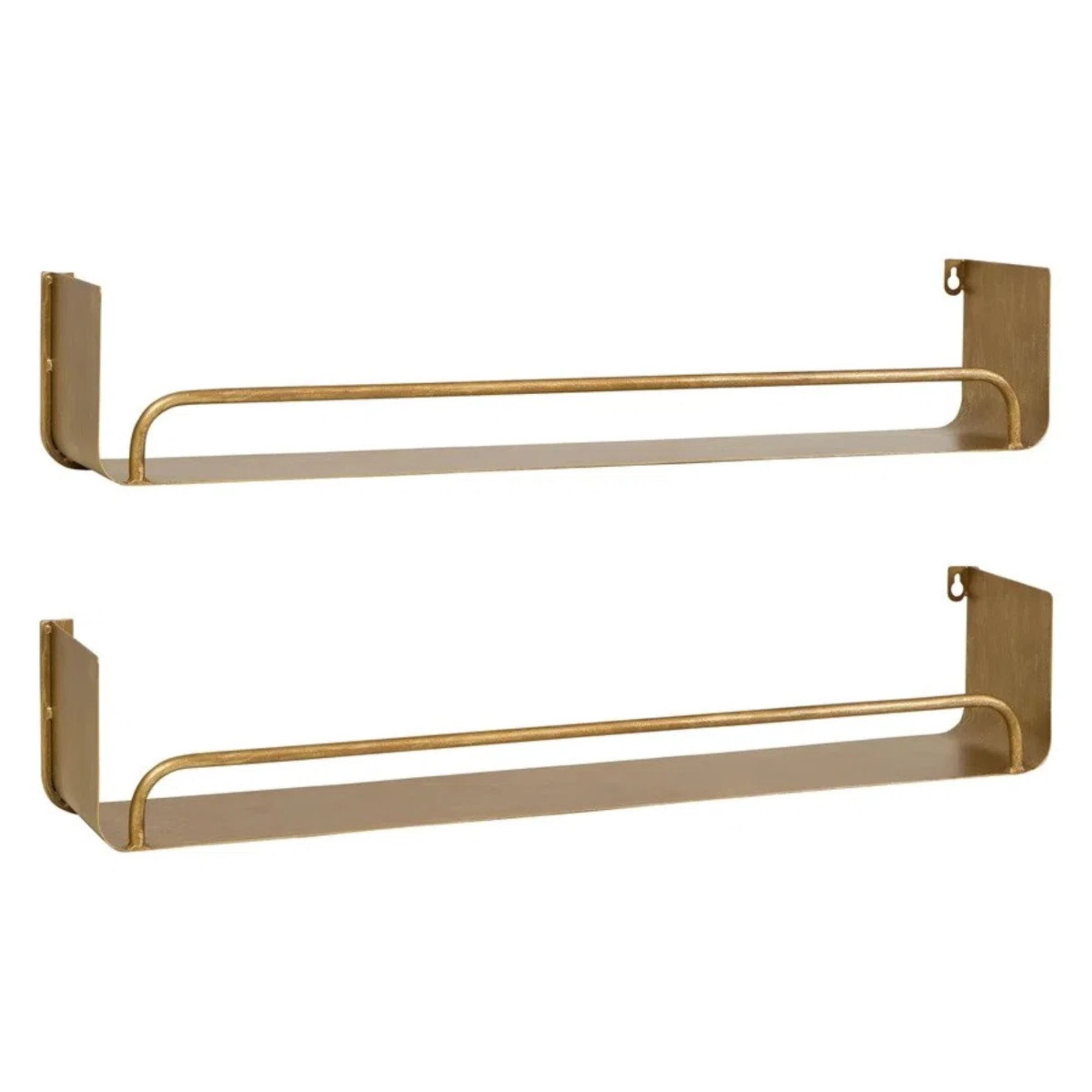 Syler Metal Modern Wall Shelf Set (Set of 2)