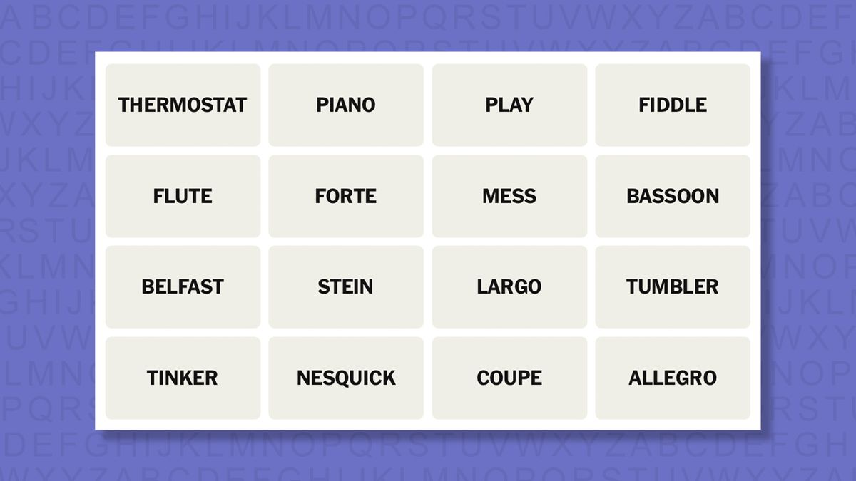NYT Connections hints for game 1070 on a purple background