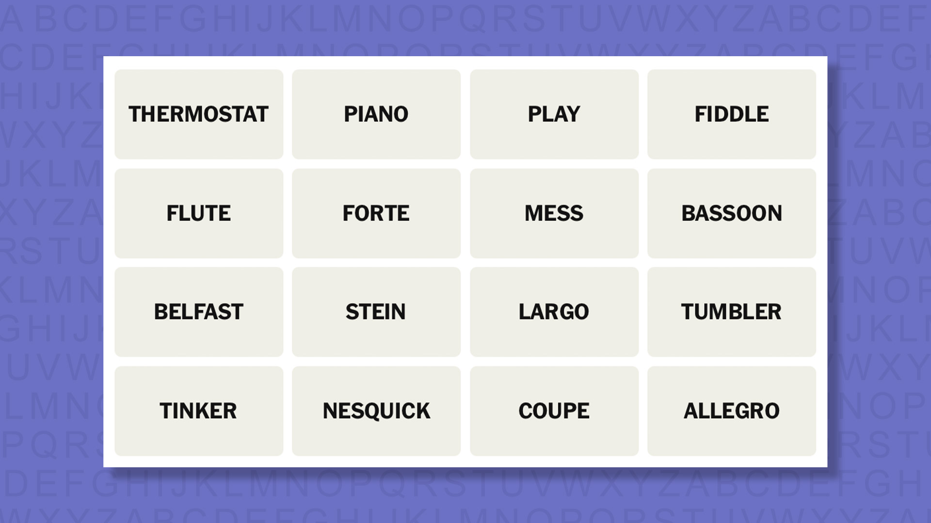 NYT Connections hints for game 1070 on a purple background