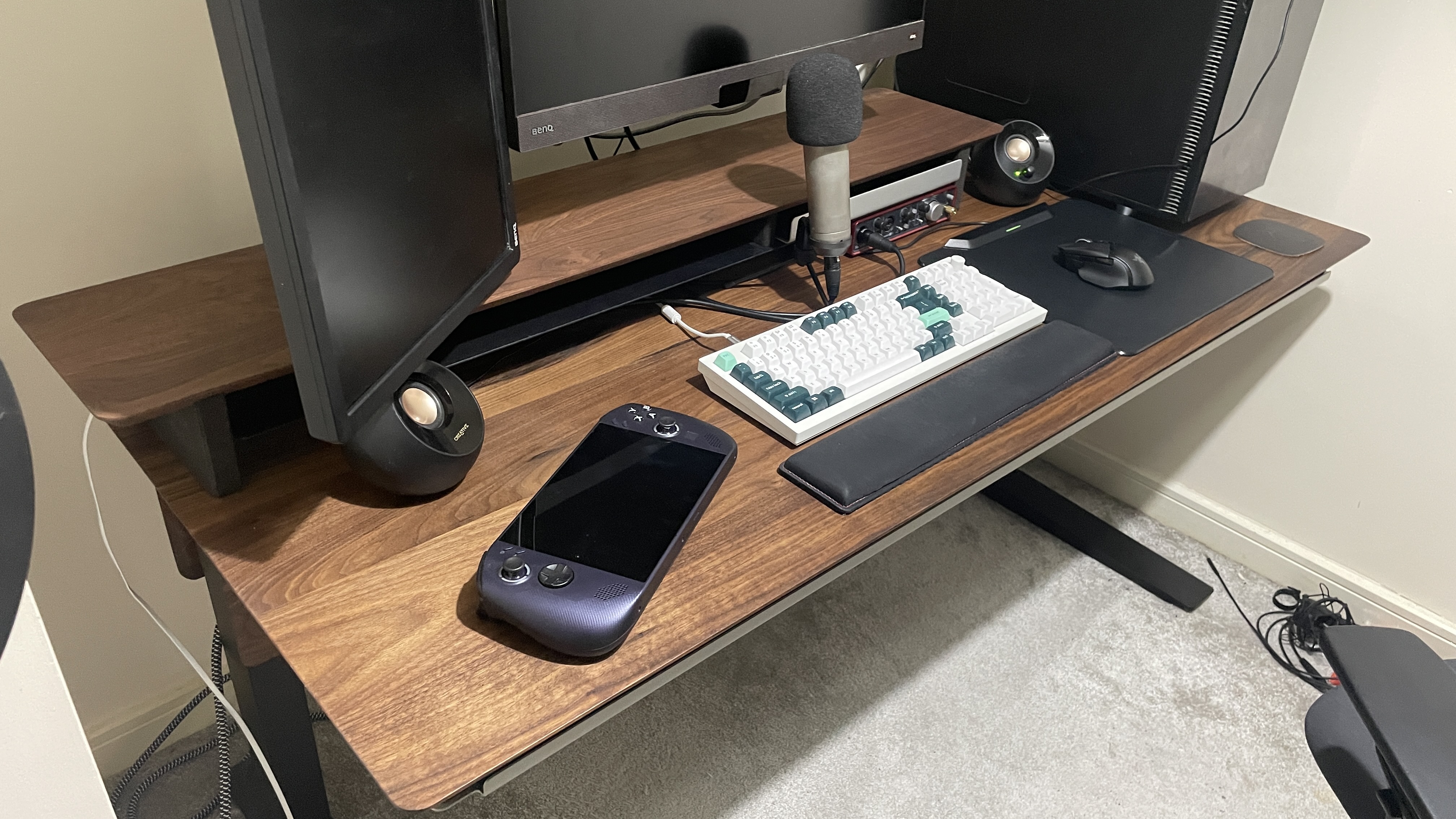 A walnut Grovemade desk