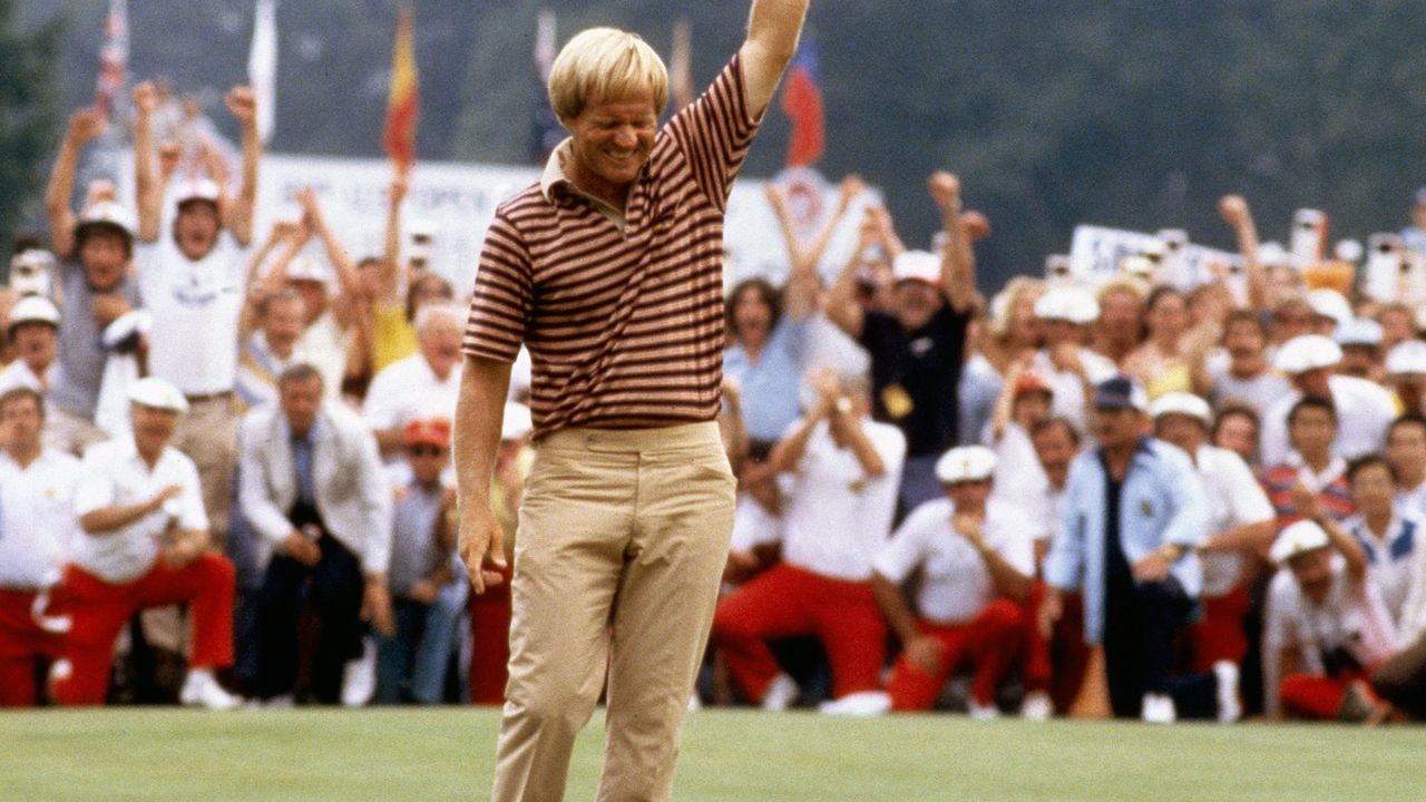 Jack Nicklaus after winning the 1980 US Open