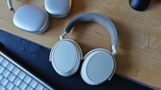 The Sennheiser Momentum 4 headphones.