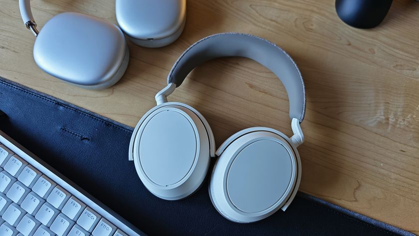 The Sennheiser Momentum 4 headphones. 
