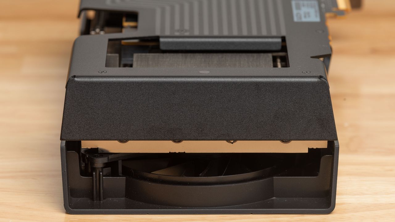 View of the XFX Swift Radeon RX 9070 GRE