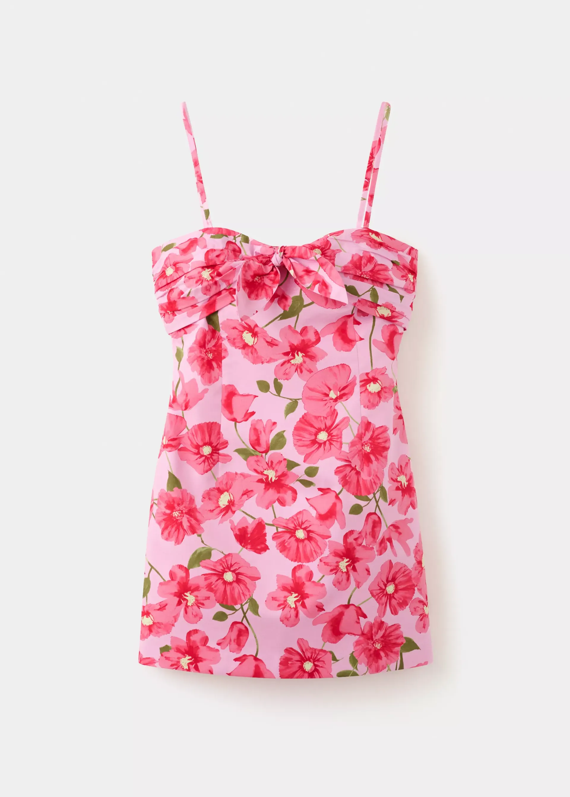 Bow Floral Dress - Women | Mango Usa
