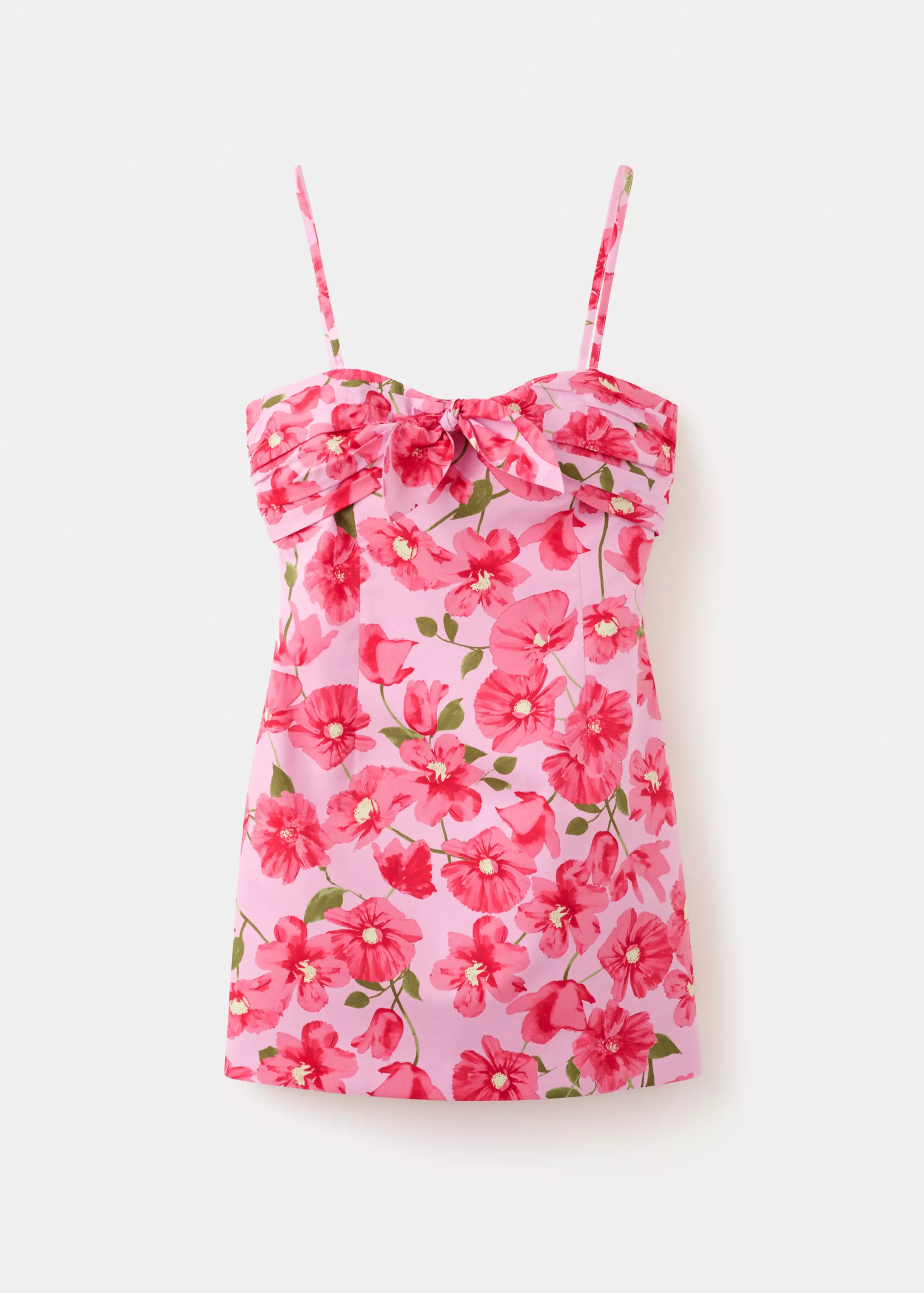 Bow Floral Dress - Women | Mango Usa