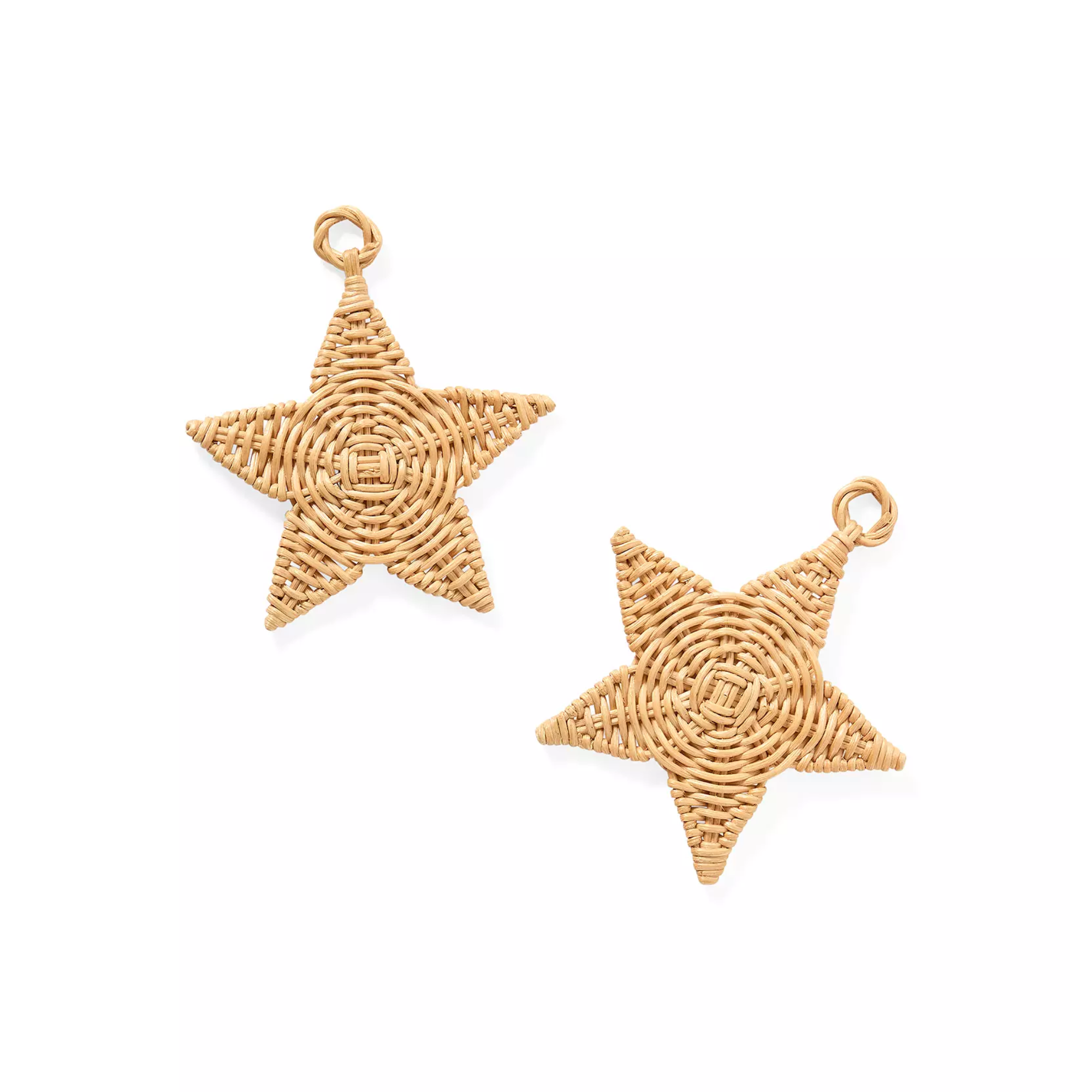 two rattan stars