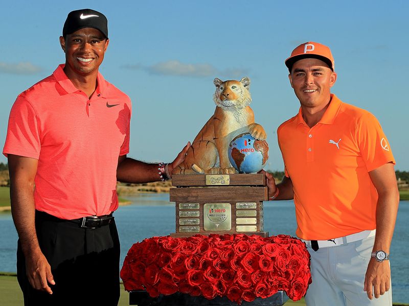 Tiger and Rickie at Hero World Challenge