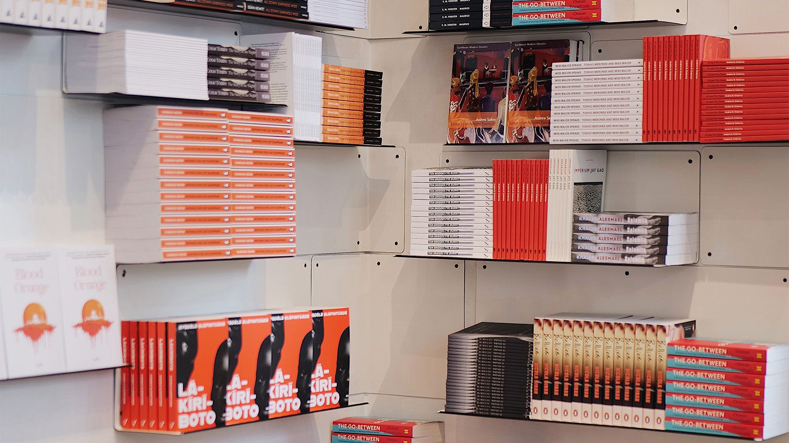 books on shelves