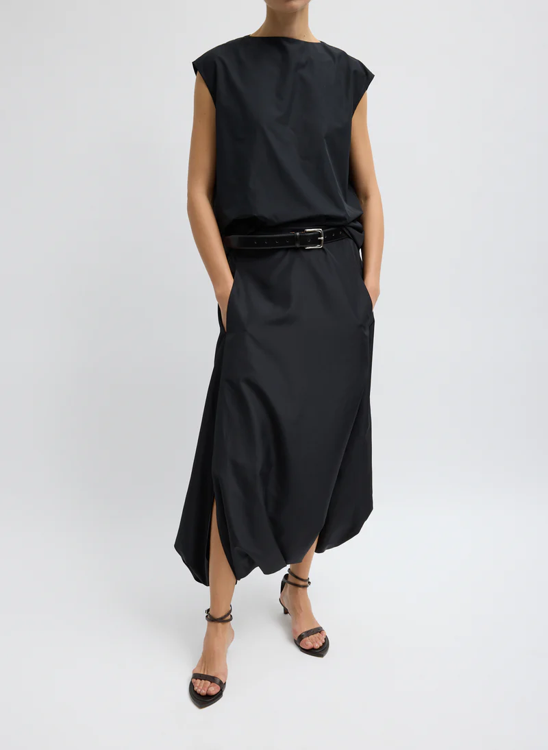 Tibi, Summer Nylon Flat Front Jalouise Skirt