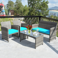 Costway 4PCS Patio Rattan Furniture Set: was $389 now $219 @ Walmart